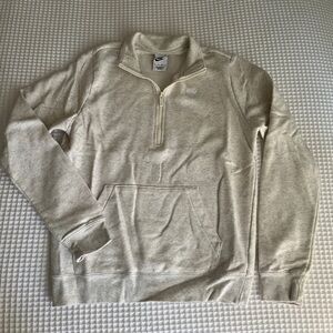 Nike Sportswear Club Fleece 1/2 Zip Sweatshirt in Oatmeal Heather